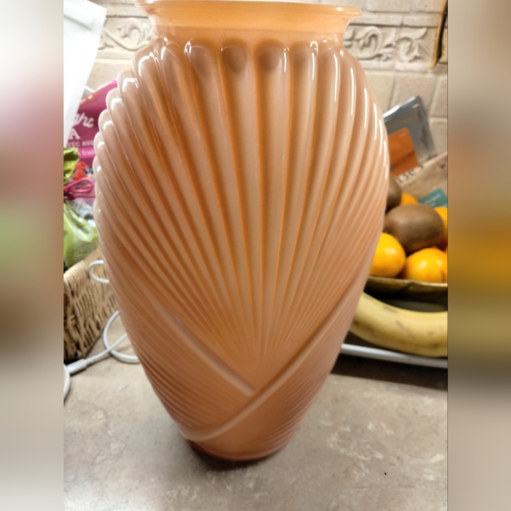 Vintage Art Deco Pleated Vase